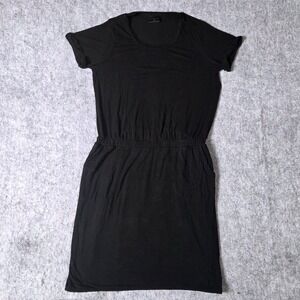 32‎ Degrees Cool Women's Medium Black Casual T Shirt Dress Pockets Travel Summer